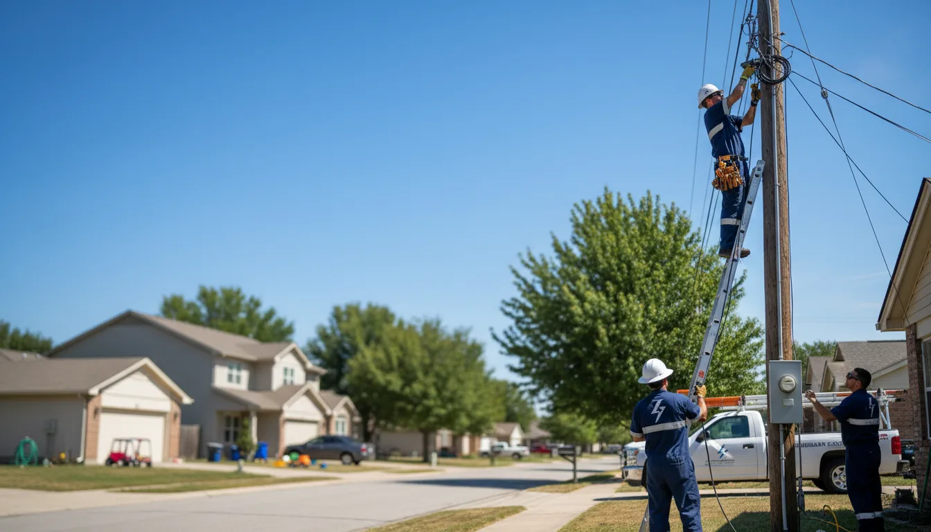 Residential electrician providing installation services in Margie, MN